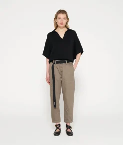 belted pants jog denim