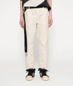 belted pants jog denim