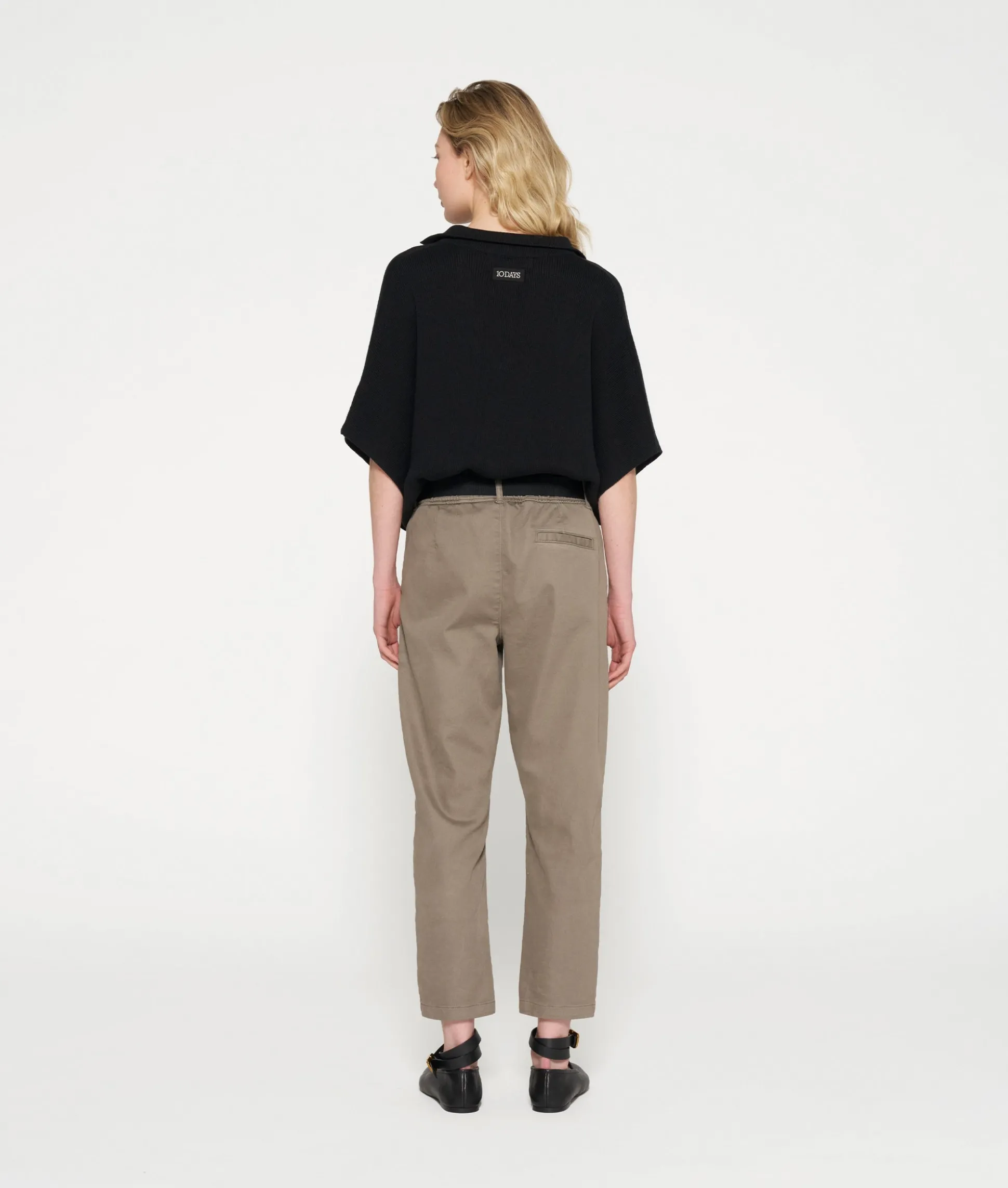 belted pants jog denim