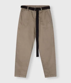 belted pants jog denim