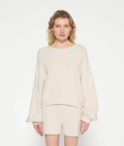 boucle knit sweater