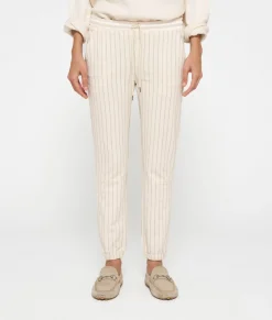 cropped jogger pinstripe