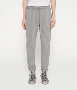 cropped jogger pinstripe