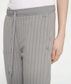 cropped jogger pinstripe