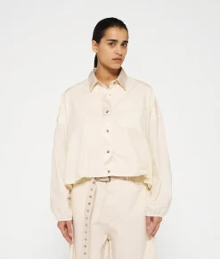 cropped smoking blouse