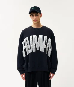 Human fleece sweater