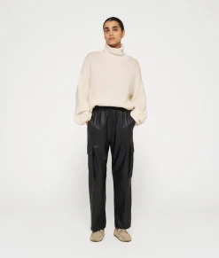 leatherlook cargo pants