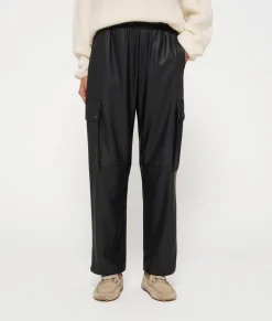 leatherlook cargo pants