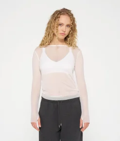 mesh tee glitter