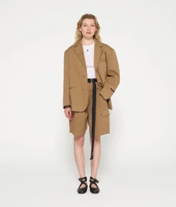 oversized blazer twill