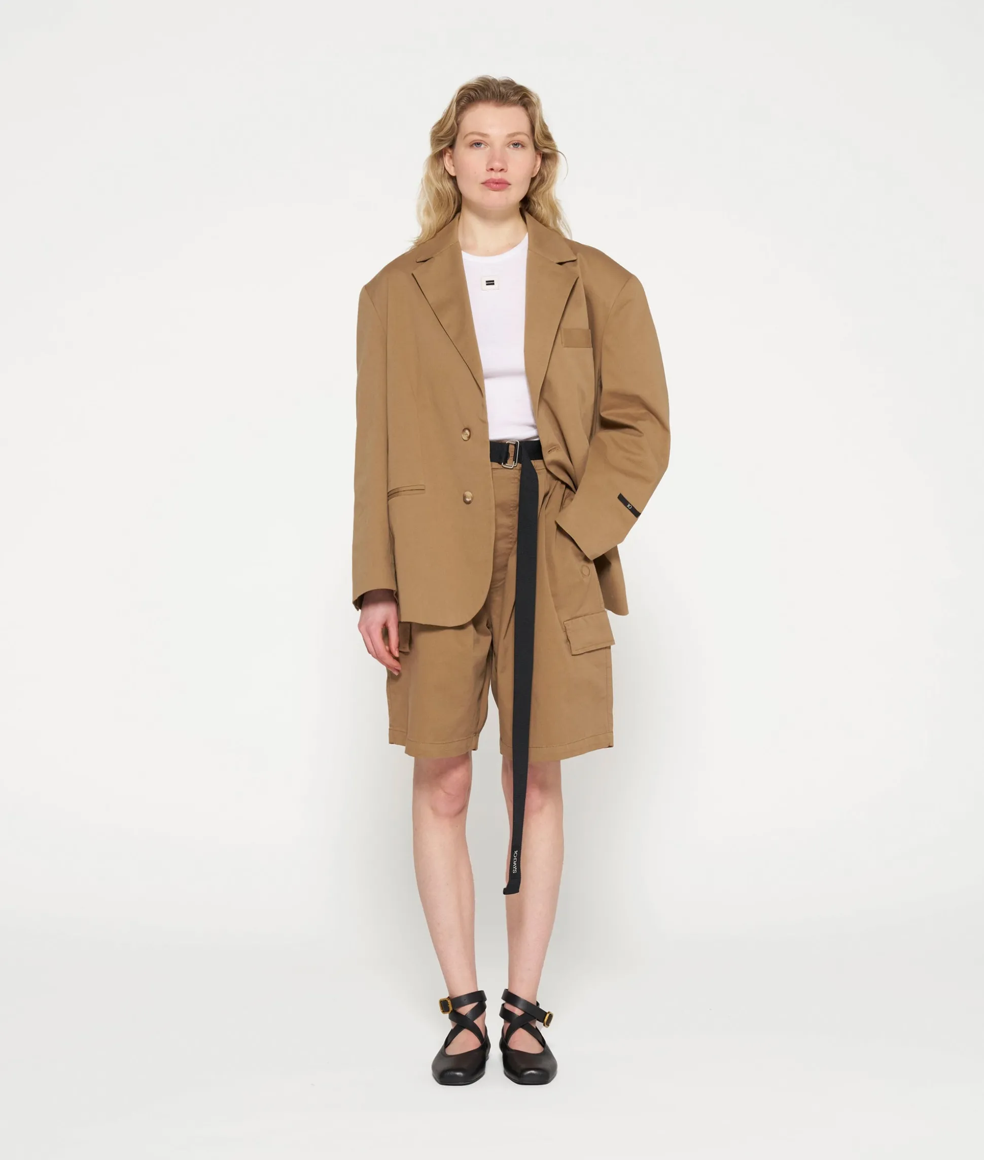 oversized blazer twill