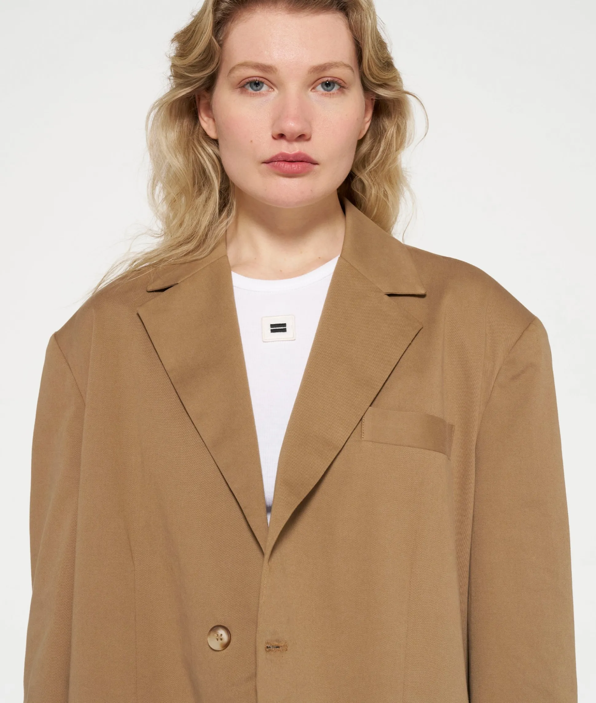 oversized blazer twill