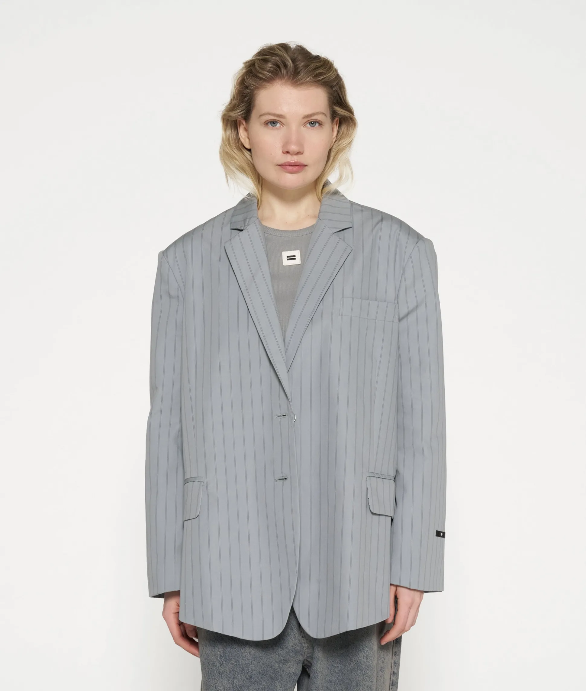 oversized pinstripe blazer