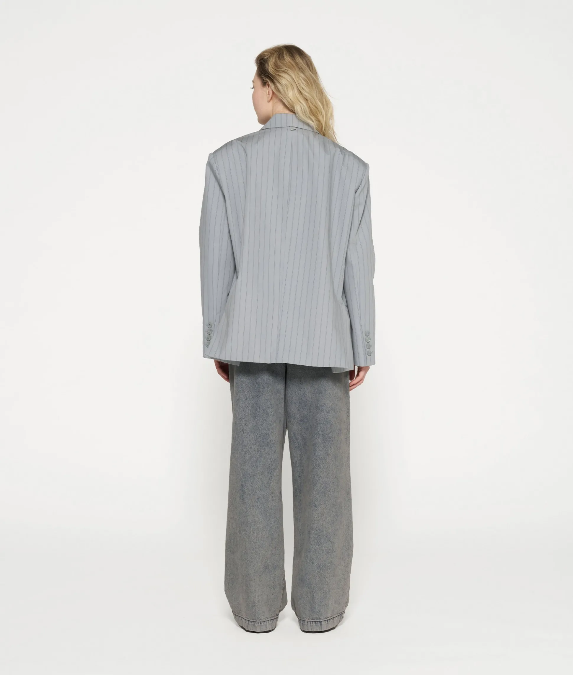 oversized pinstripe blazer