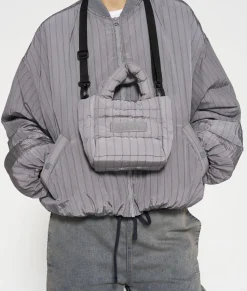 padded bag pinstripe