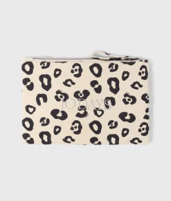 padded pouch leopard