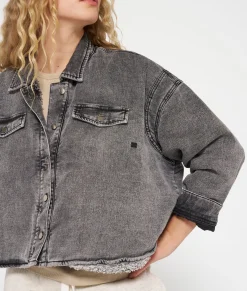 padded shirt jog denim