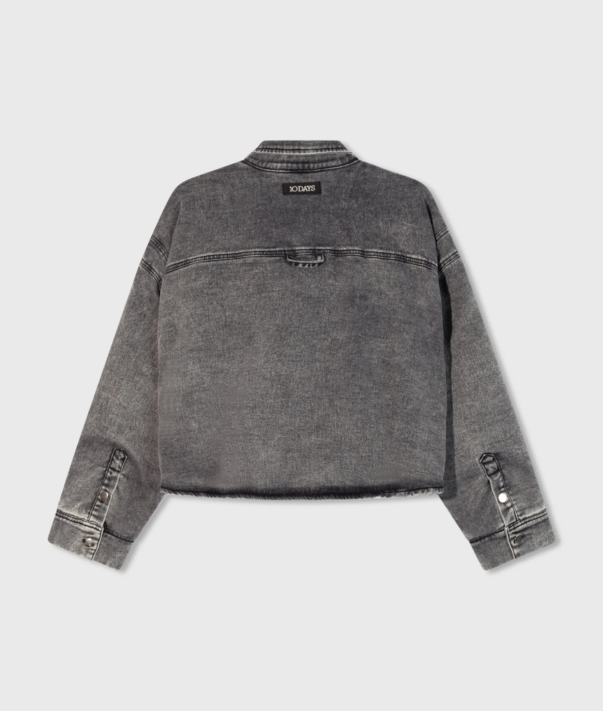 padded shirt jog denim