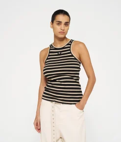 tank top rib stripes