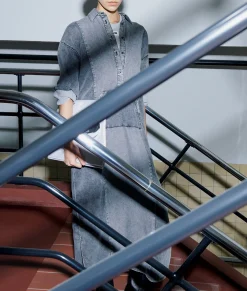 the Billie dress jog denim