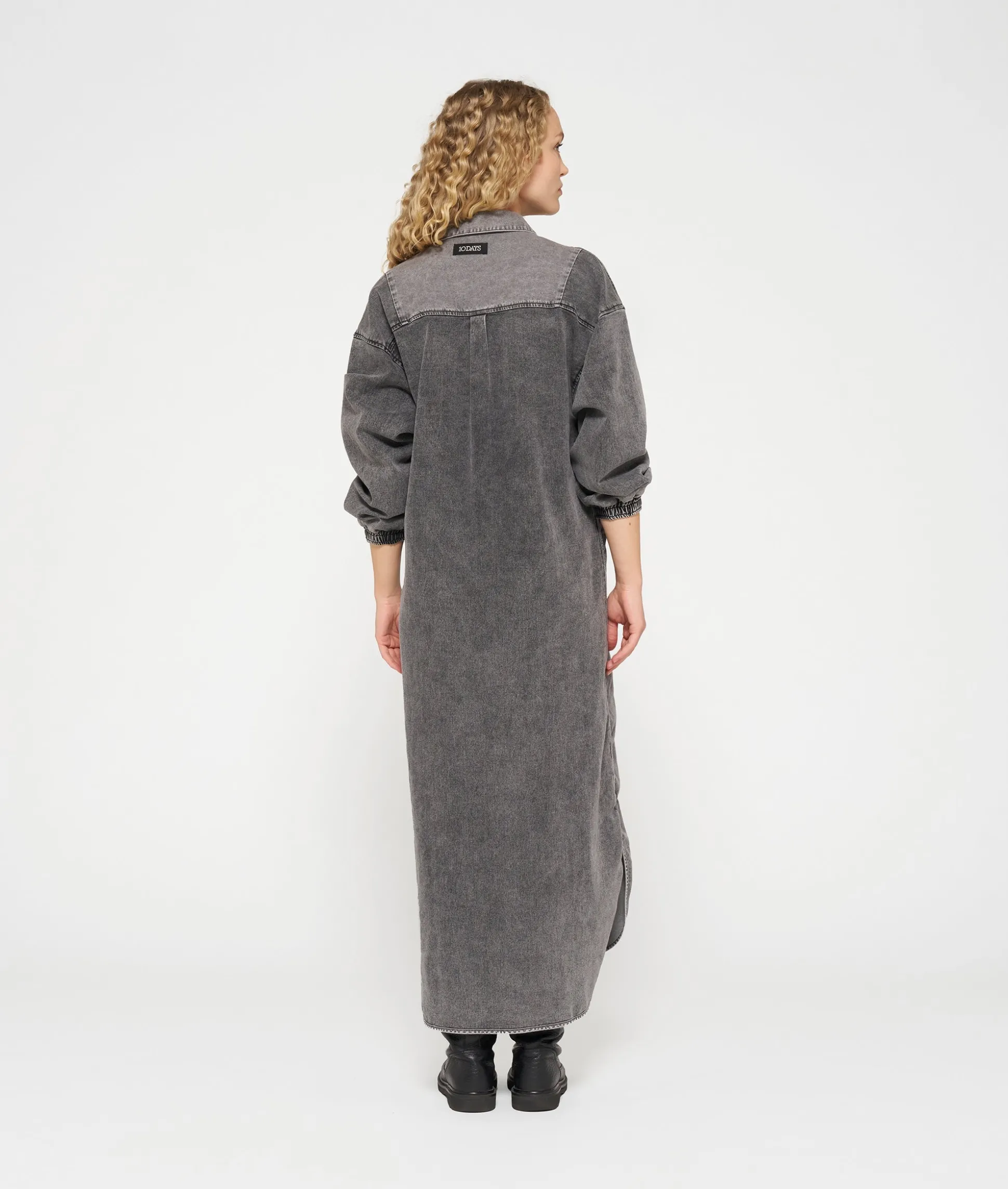 the Billie dress jog denim