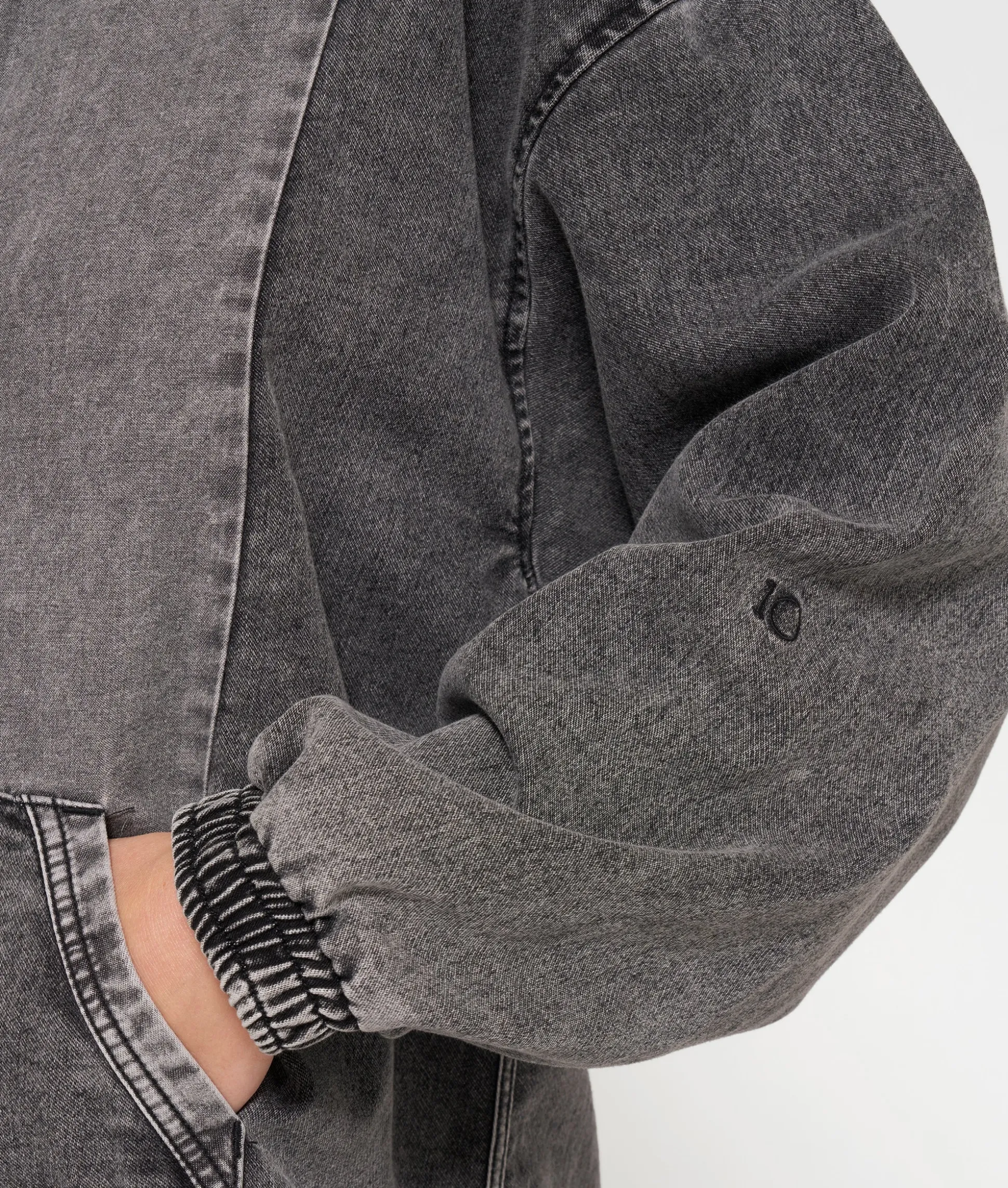the Billie dress jog denim