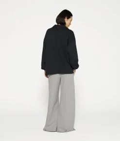 wide jogger pinstripe