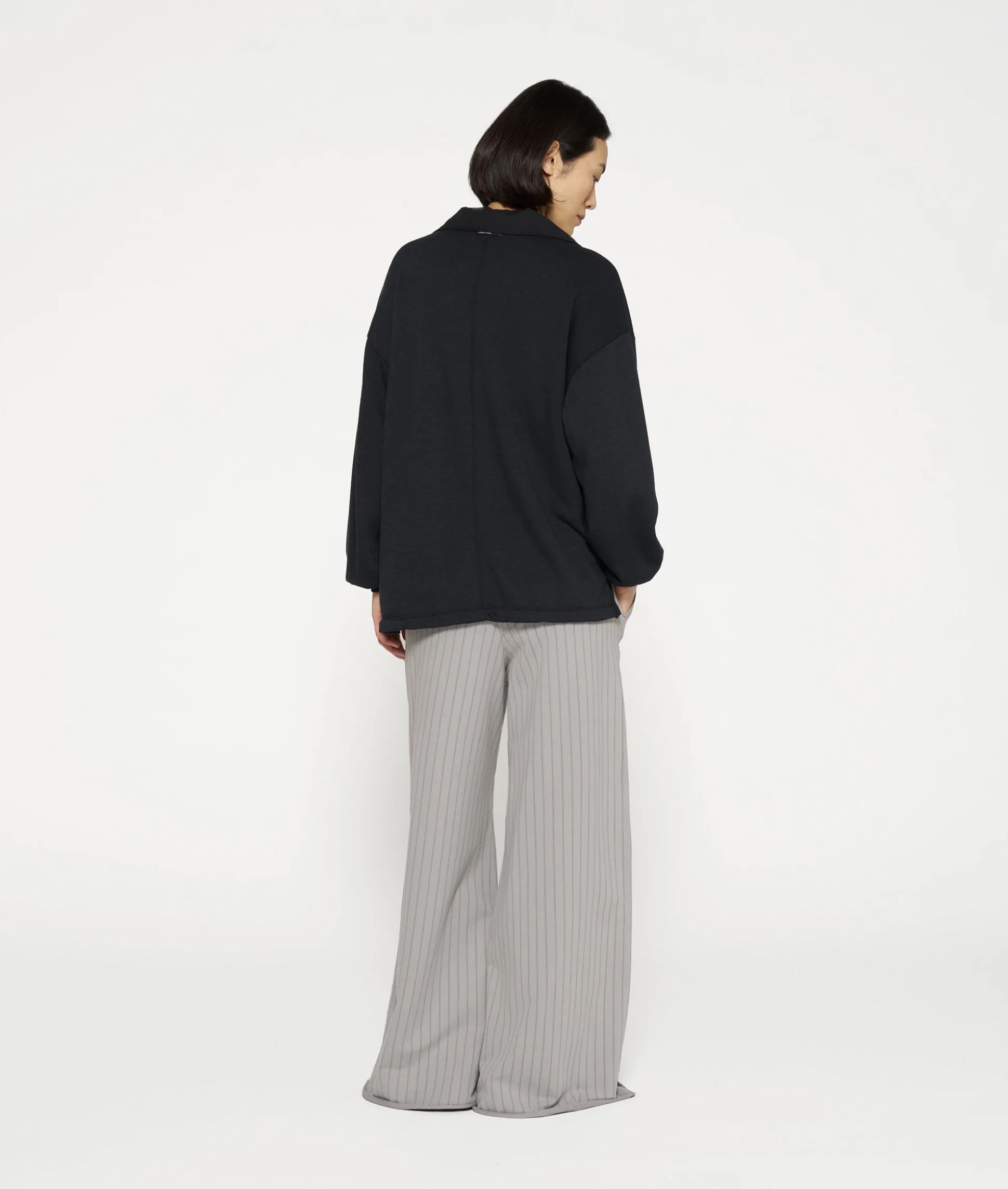 wide jogger pinstripe