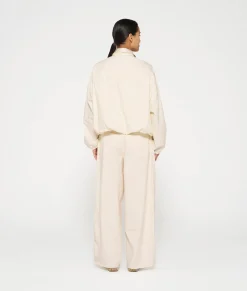 wide twill pants