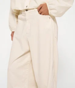 wide twill pants
